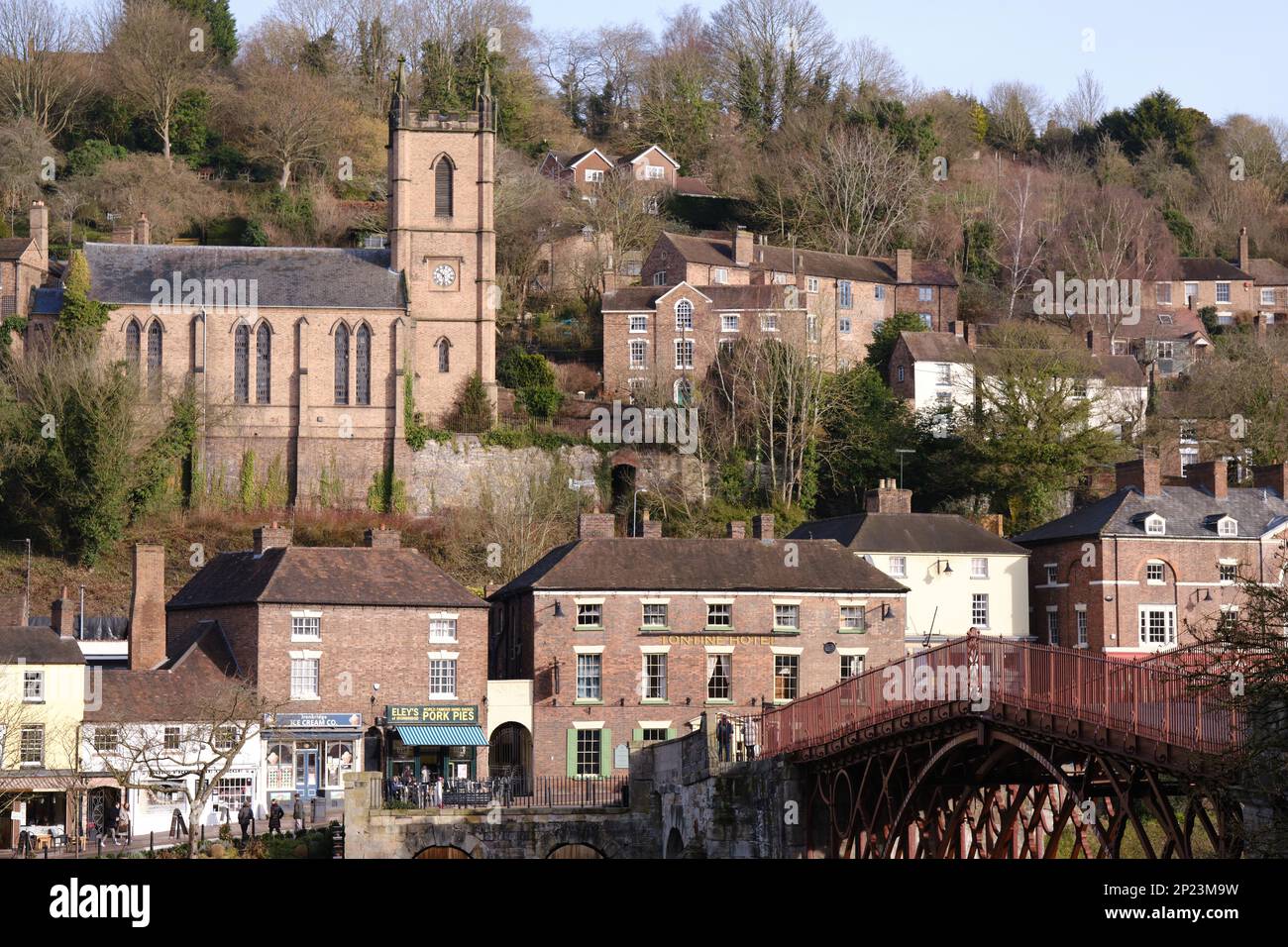 Ironbridge, ein Weltkulturerbe in Shropshire, Großbritannien Stockfoto