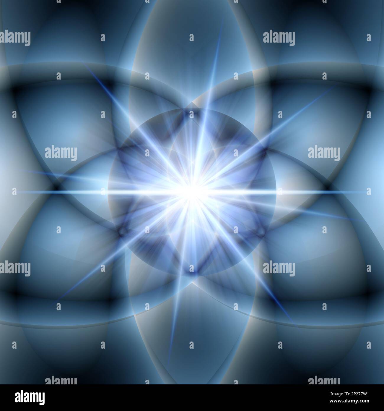Abstrakter geometrischer Hintergrund mit Sternenlicht Stockfoto