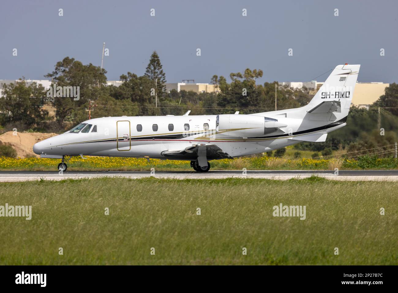 Air Charter Scotland Cessna 560XL Citation (Reg.: 9H-RMD). Stockfoto