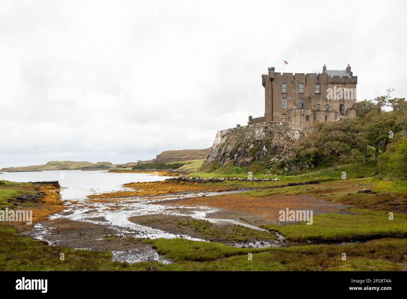 Das Dunvegan Castle auf der Insel Skye, Schottland Stockfoto