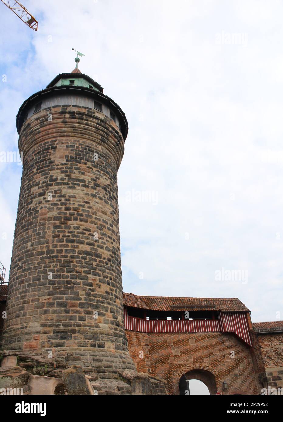 Der Turm der Nürnberger Burg Stockfoto