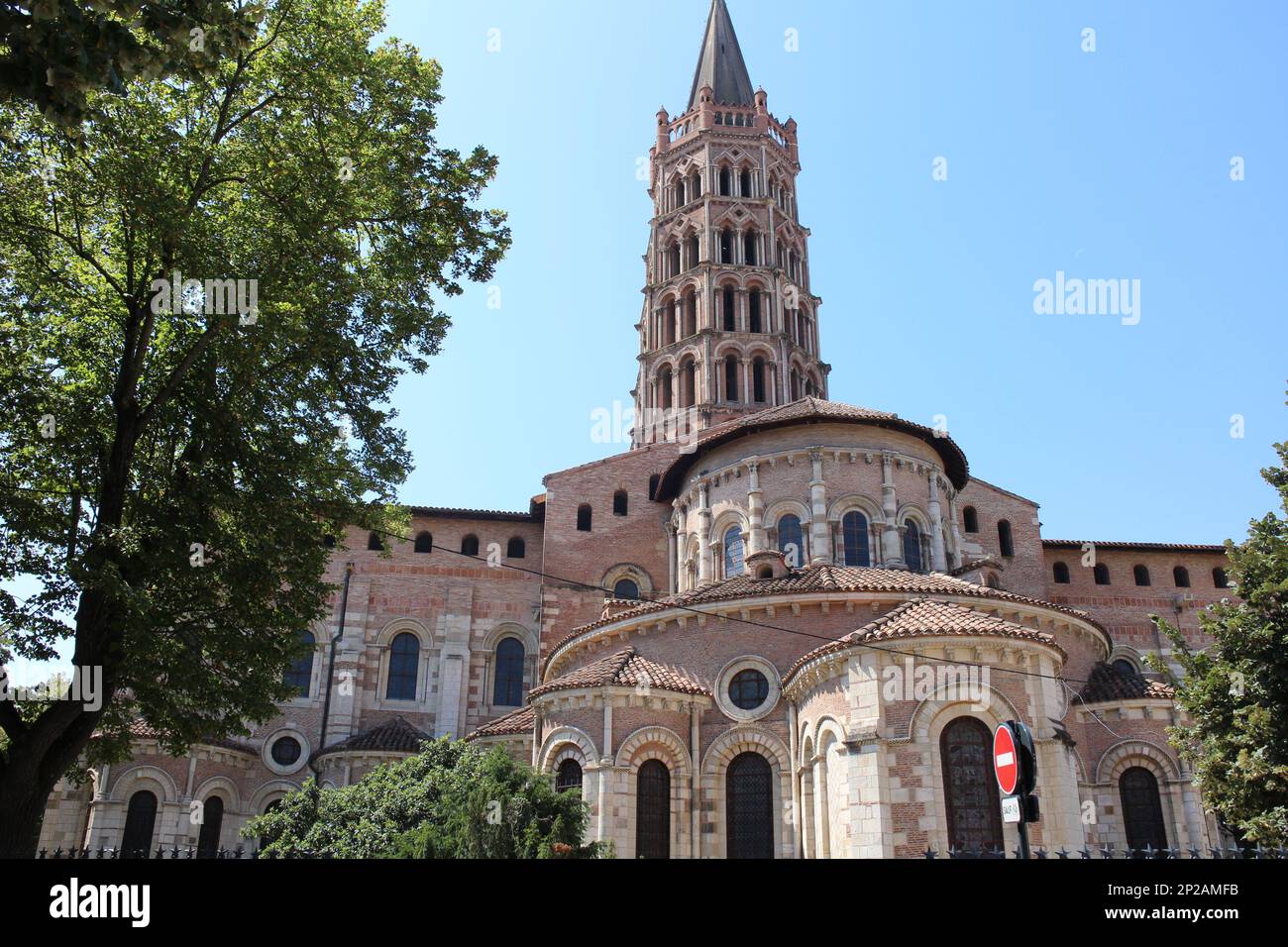 Basilika Saint-Sernin in Toulouse, Frankreich Stockfoto