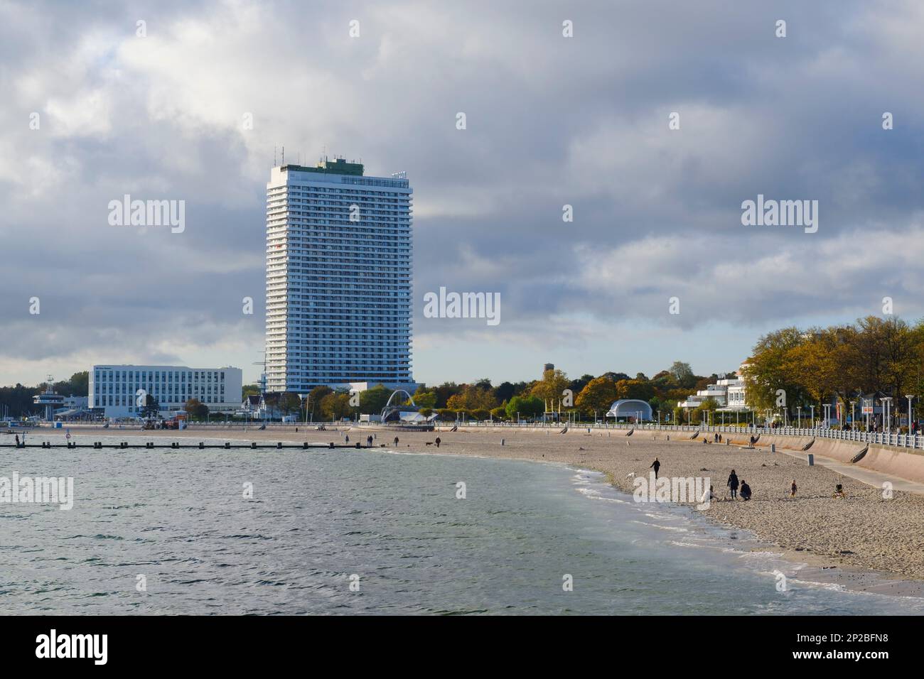 Hotel maritim an der Ostsee Stockfoto