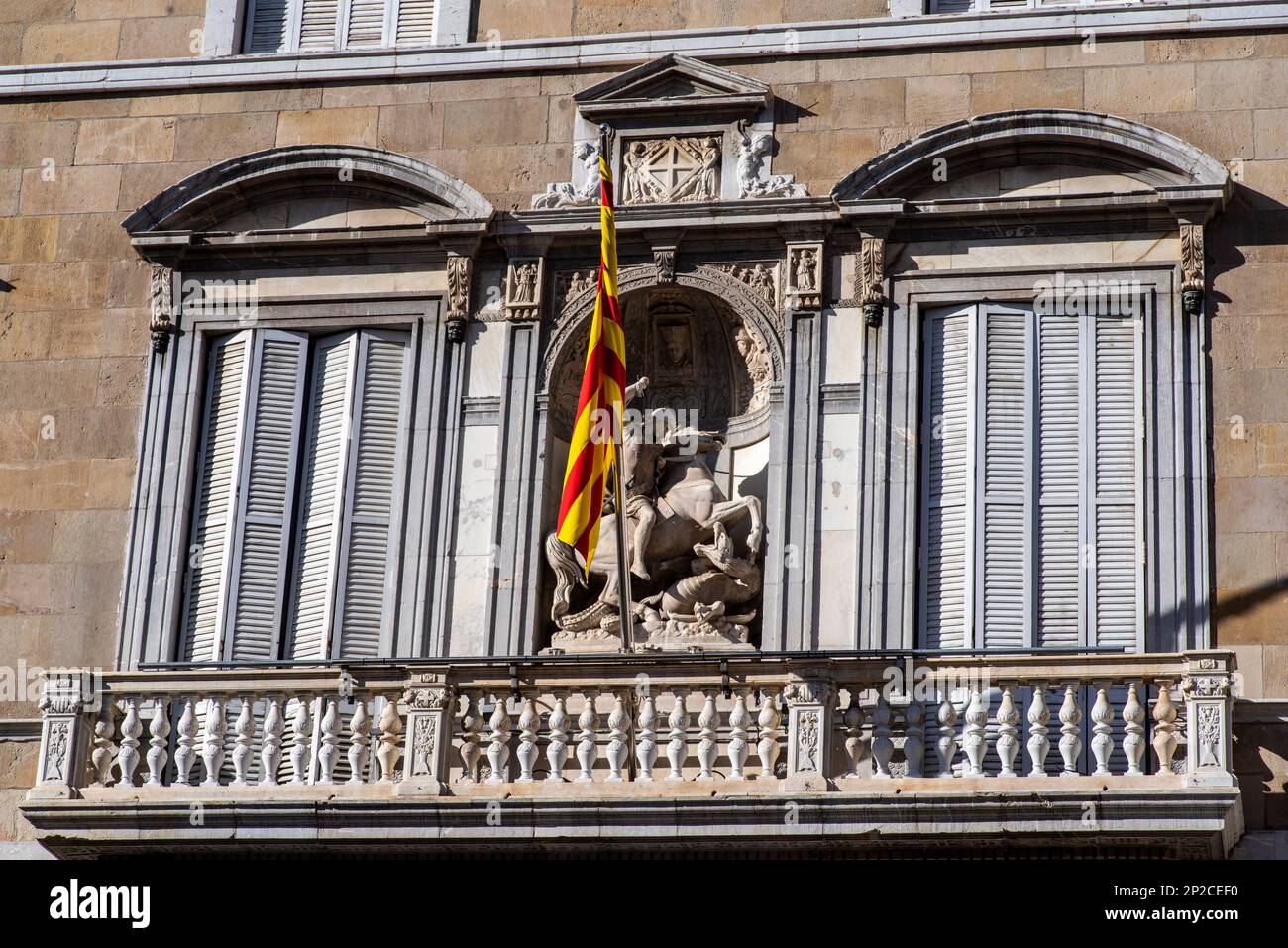 El Palau de la Generalitat, Regierungspalast von Katalonien Stockfoto