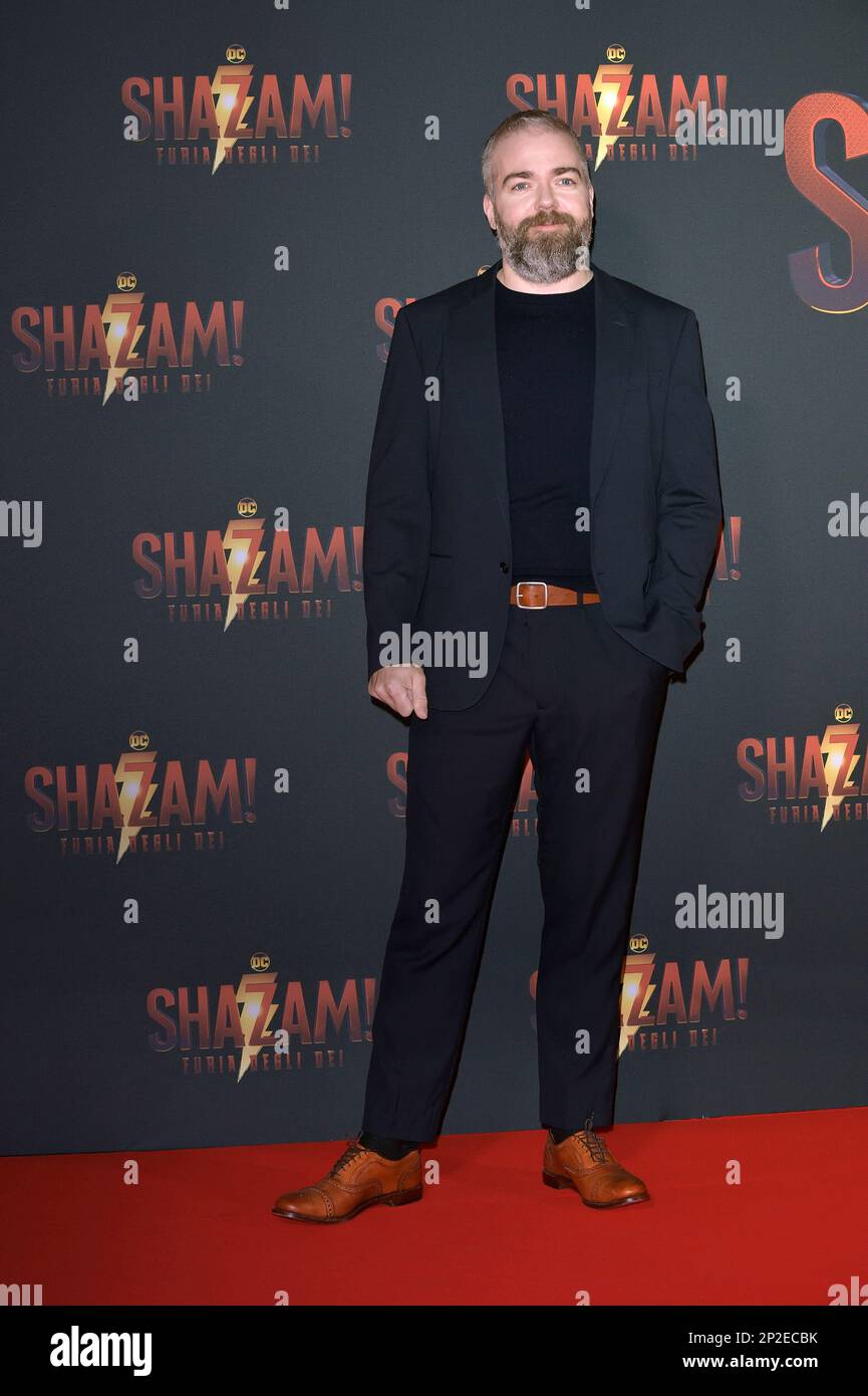 Rom, Italien. 03. März 2023. Regisseur David F. Sandberg nimmt an der Premiere für „Shazam! Fury of the Gods' im Space Cinema Moderno am 03. März 2023 in Rom, Italien. Kredit: dpa/Alamy Live News Stockfoto