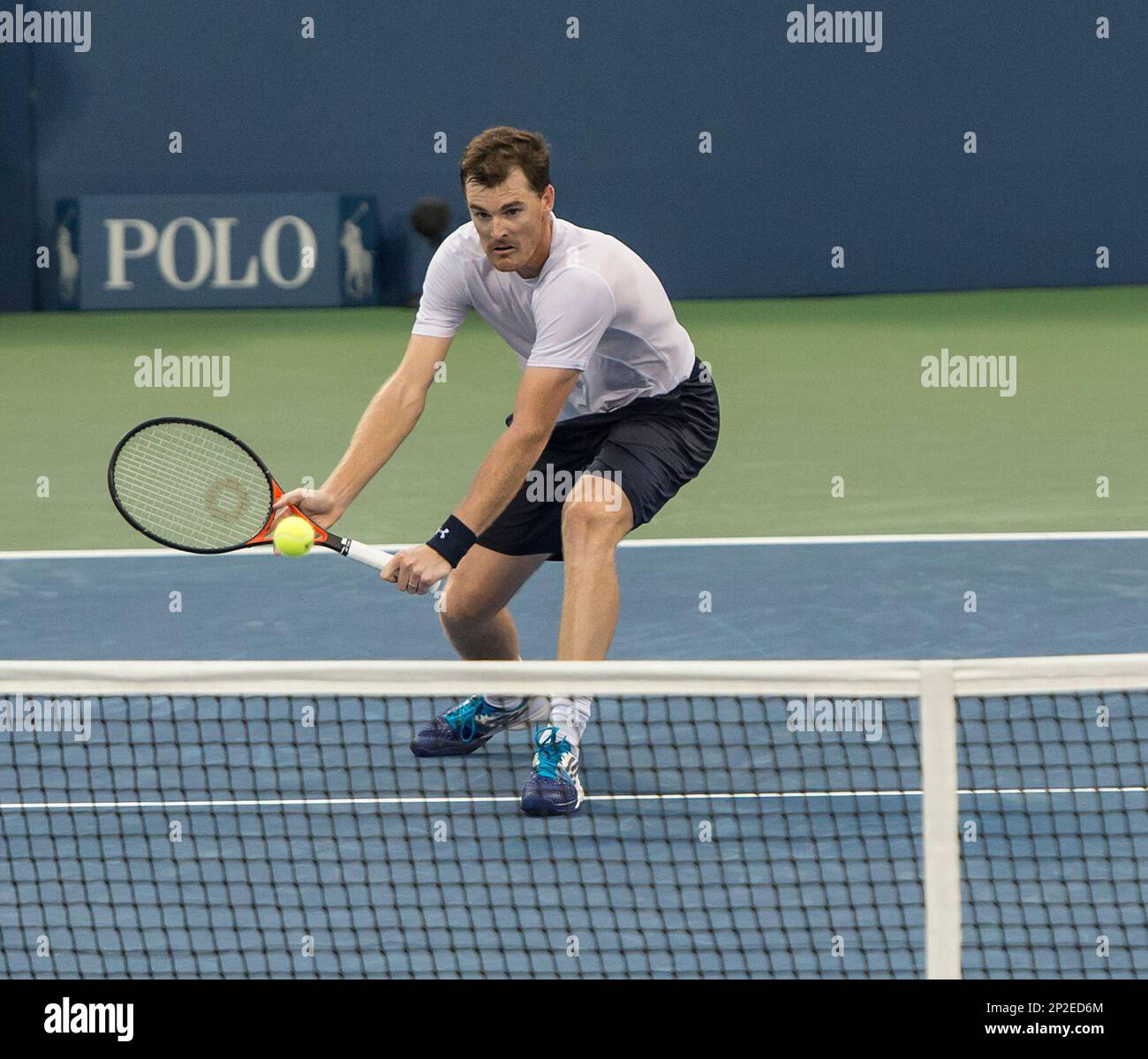 10 September 2015: Jamie Murray and John Peers in action here, defeats Querrey and Johnson 6-4,6-7(2),7-6(7) to make the finals of the 2015 US Open in Flushing Meadows, NY. (Icon Sportswire via AP Images) Stockfoto
