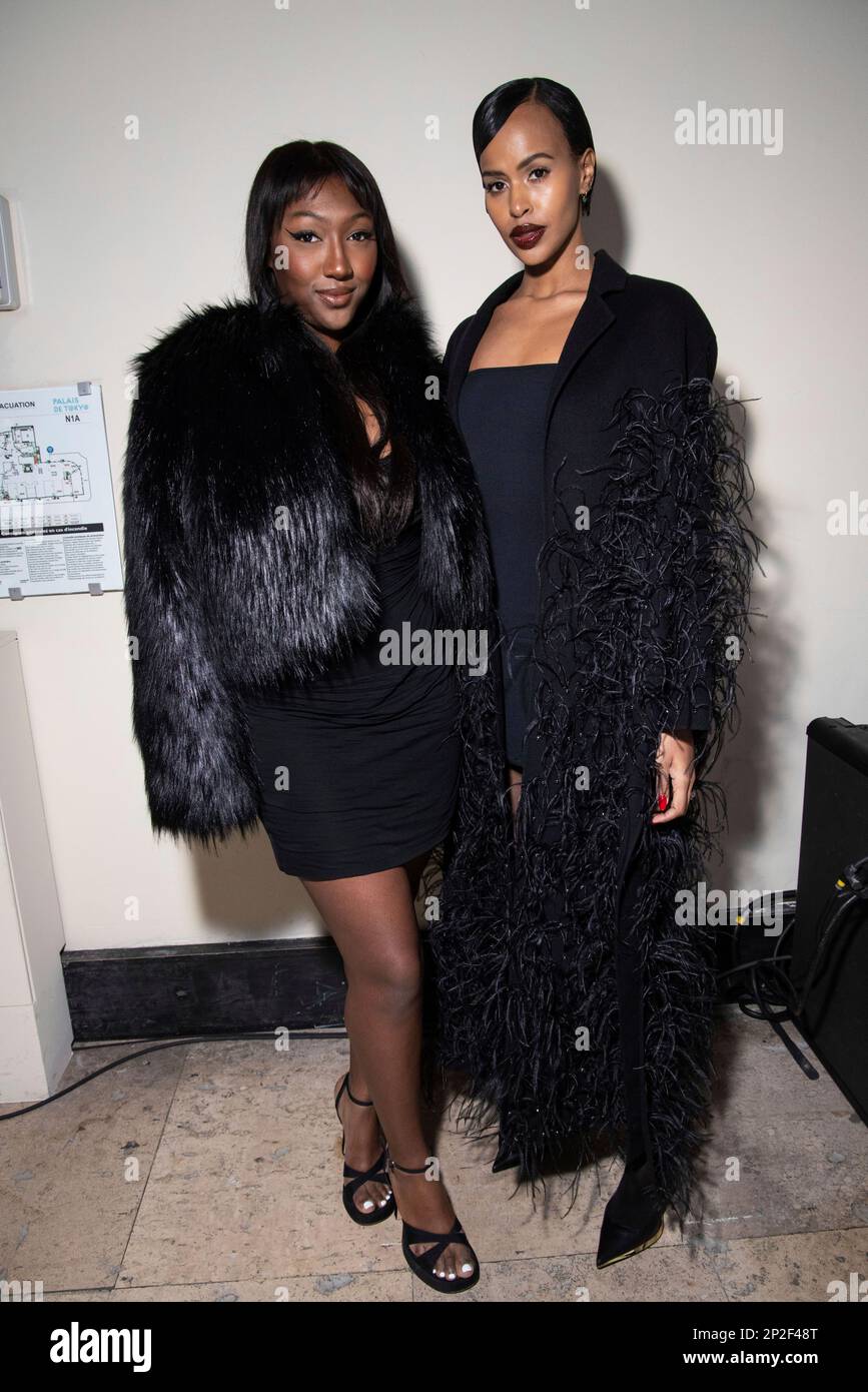 Sabrina Dhowre Elba and Isan Elba pose for photographers at the Elie