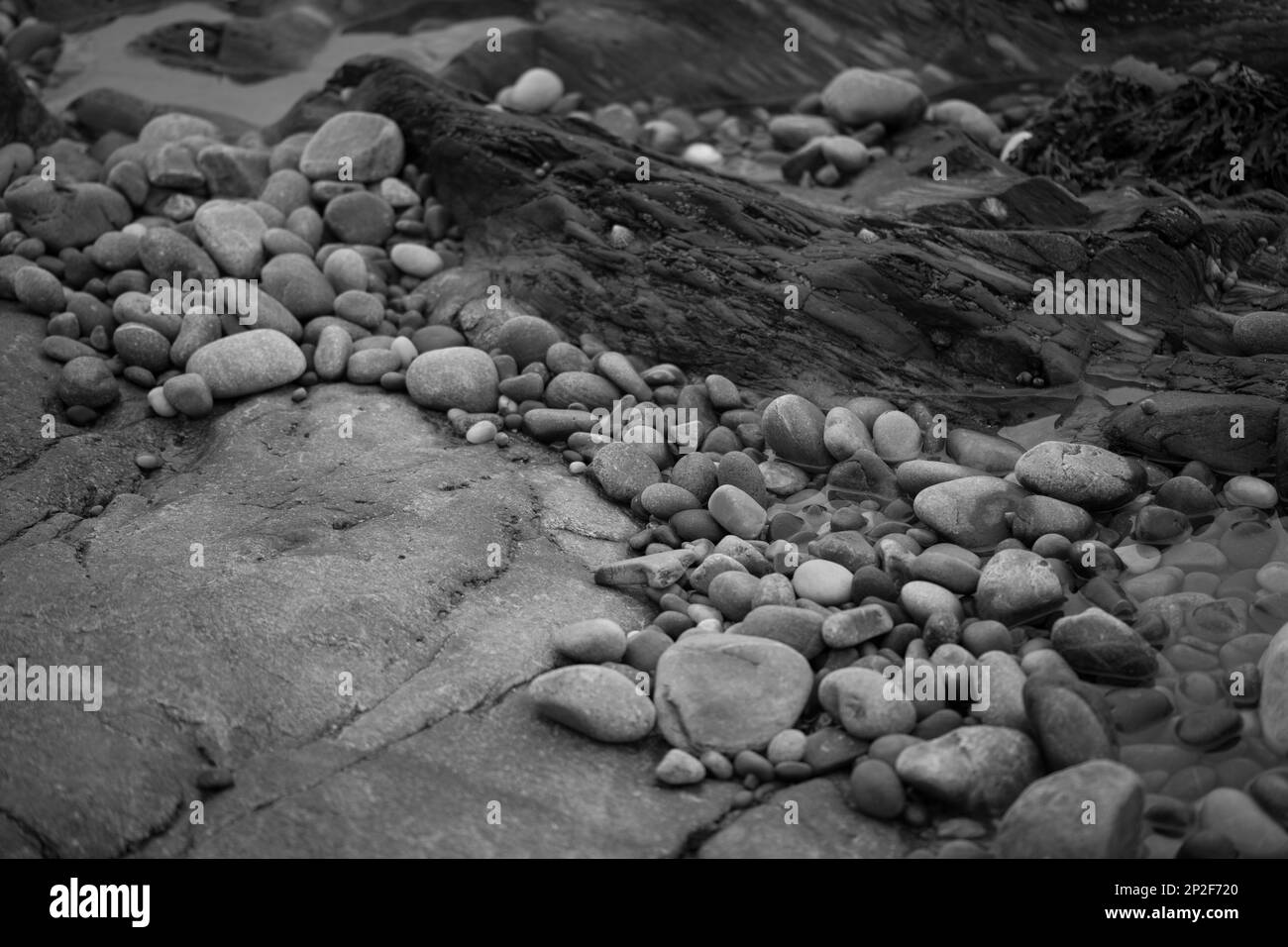 Abstrakte Bilder am strand von banff Stockfoto