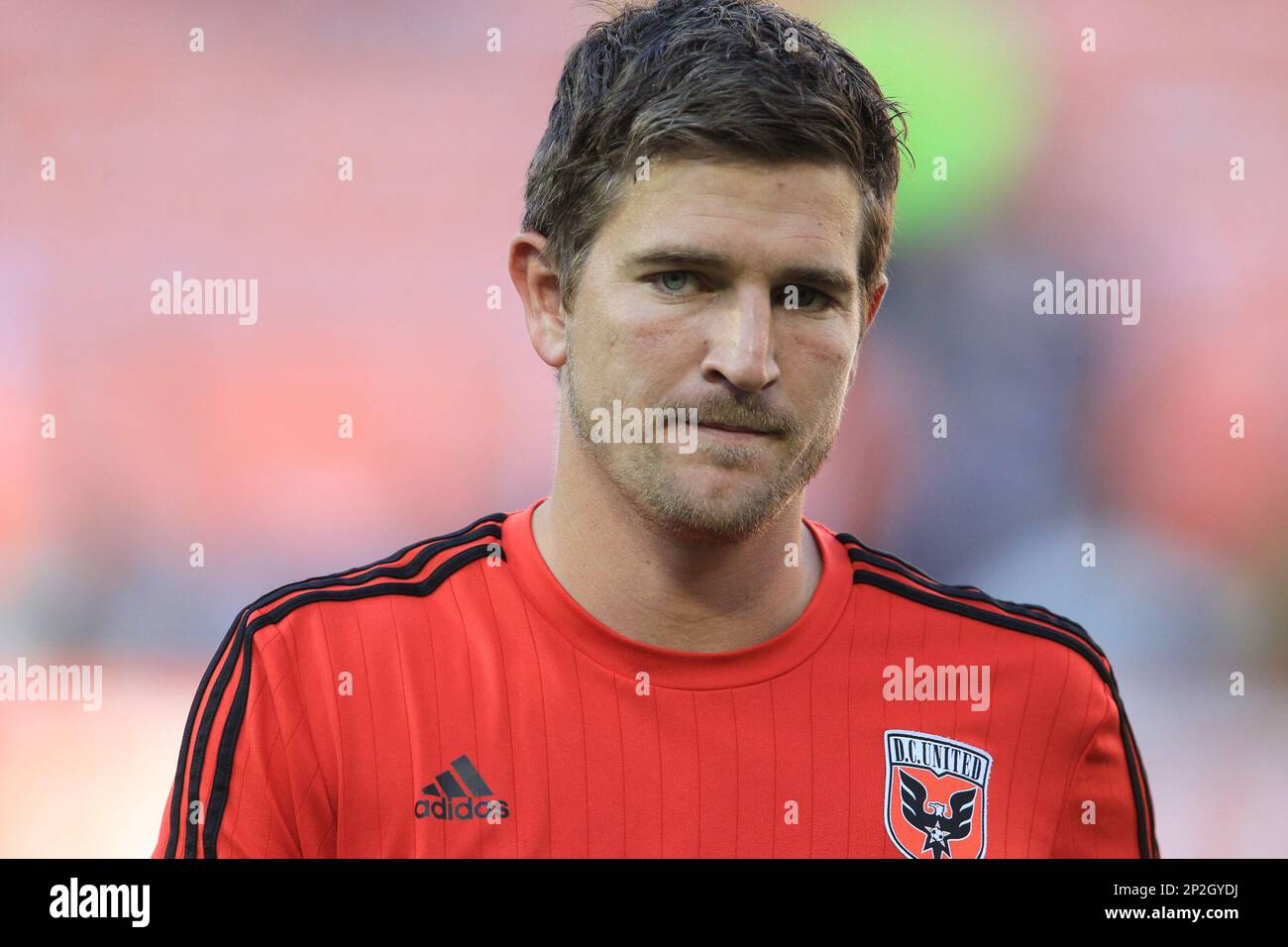 August 22 2015: Bobby Boswell (32) of D.C. United before a MLS match against the San Jose Earthquakes at RFK Stadium, in Washington D.C.Earthquakes won 2-0. (Icon Sportswire via AP Images) Stockfoto