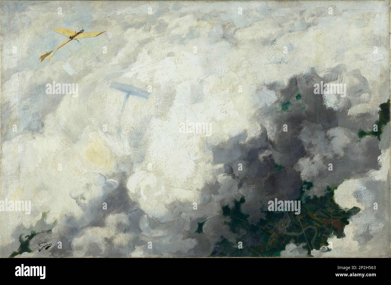 Le seul oiseau qui vole au-dessus des nuages (der einzige Vogel, der über den Wolken fliegt), 1910. Gefunden in der Sammlung von Muso&#xe9;e d'Orsay, Paris. Stockfoto