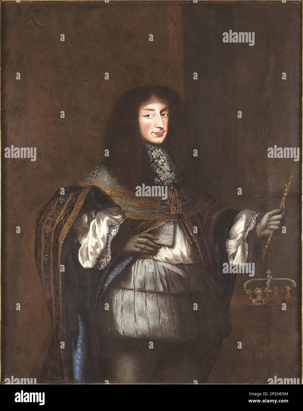 Porträt von Charles Emmanuel II. Von Savoyen (1634-1675), 1673-1675. Gefunden in der Sammlung der Reggia di Venaria reale. Stockfoto