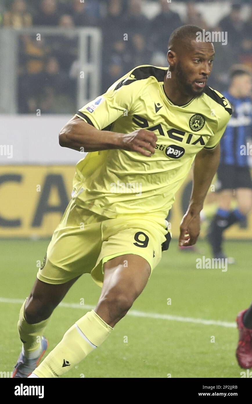 Bergamo, Italien. 04. März 2023. Beto vom Udinese FC während des Spiels Atalanta FC gegen Udinese FC, 25° Serie A Tim 2022-23 im Gewiss - Atleti azzurri d'Italia Stadion in Bergamo (BG), Italien, am 04. März 2022. Kredit: Unabhängige Fotoagentur/Alamy Live News Stockfoto