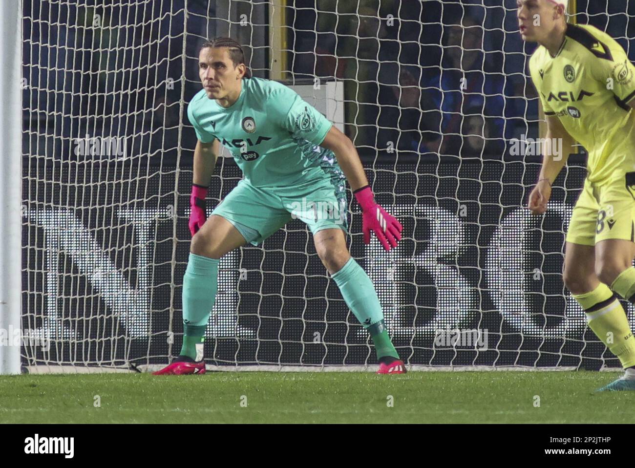 Bergamo, Italien. 04. März 2023. Marco Silvestri vom Udinese FC während des Spiels Atalanta FC gegen Udinese FC, 25° Serie A Tim 2022-23 im Gewiss - Atleti azzurri d'Italia Stadium in Bergamo (BG), Italien, am 04. März 2022. Kredit: Unabhängige Fotoagentur/Alamy Live News Stockfoto