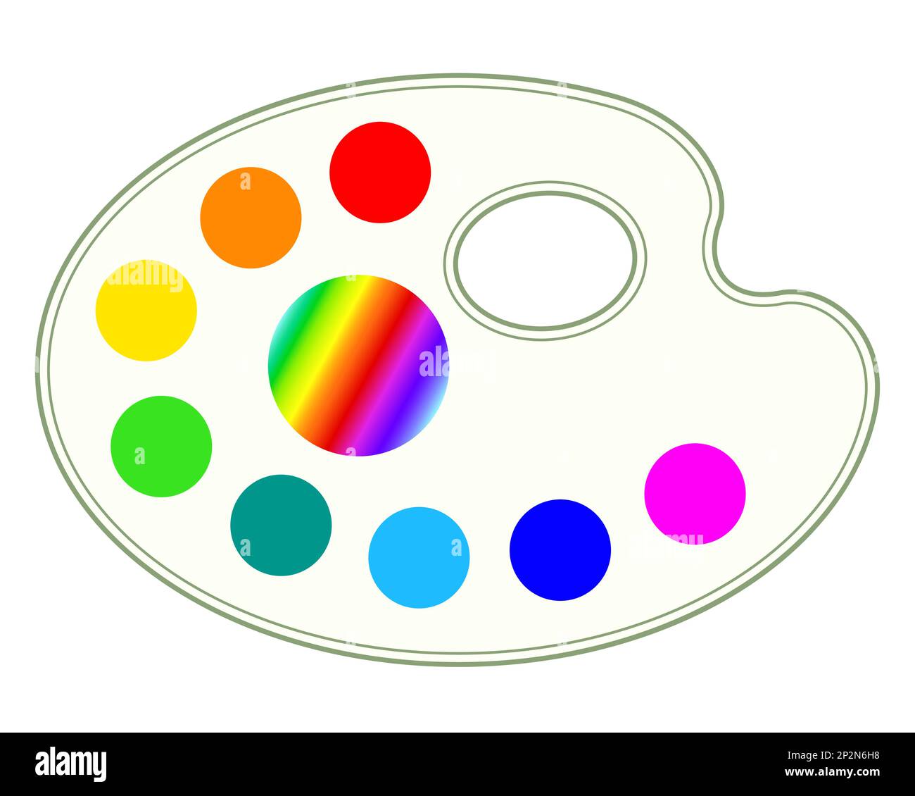 Abbildung: Farbpalette für Grafiken Stock Vektor