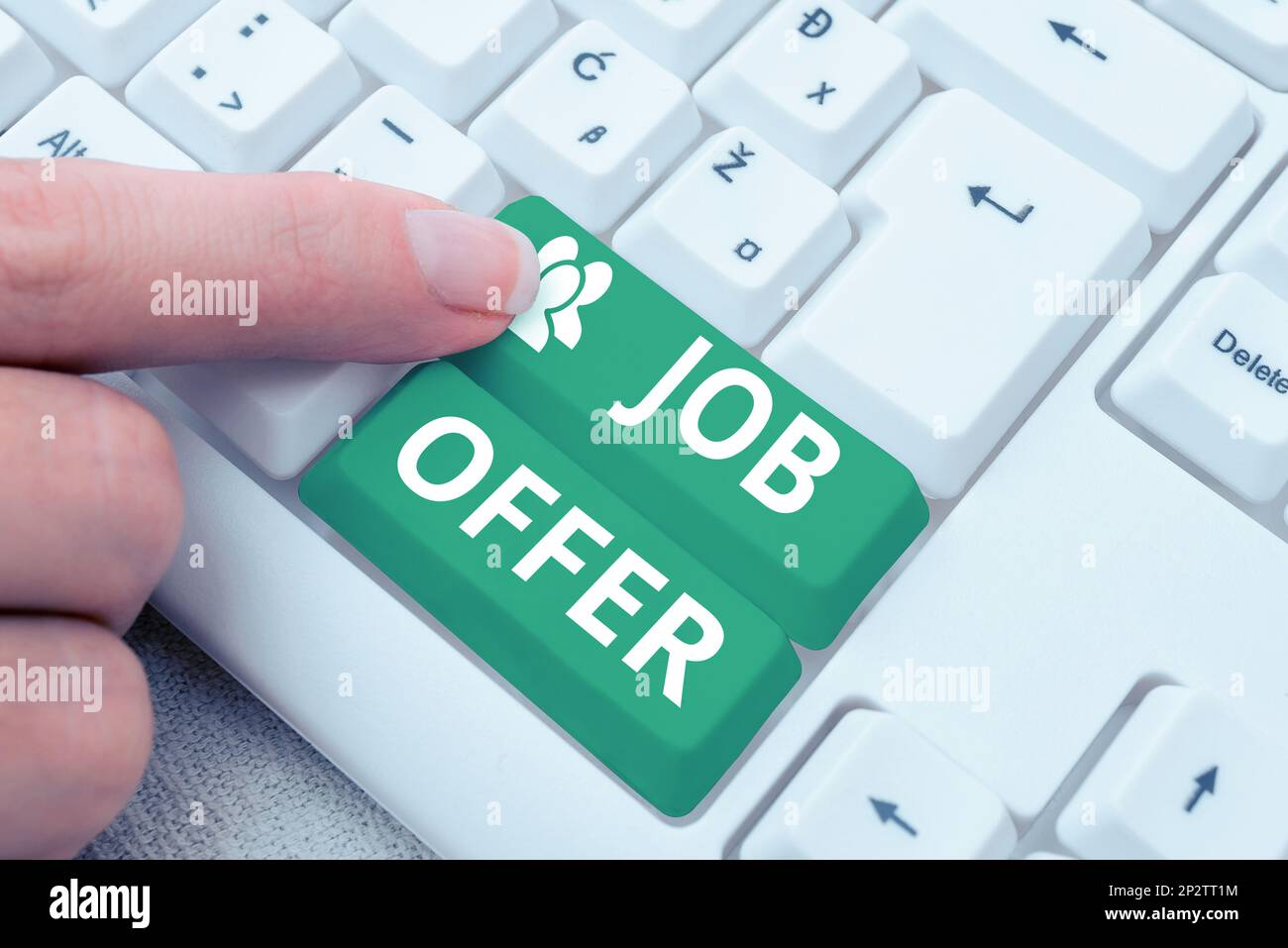 Konzeptionelle Darstellung des Stellenangebots. Geschäftsansatz Ein peron oder ein Unternehmen, das Optionalität für die eigene Beschäftigung bietet Stockfoto