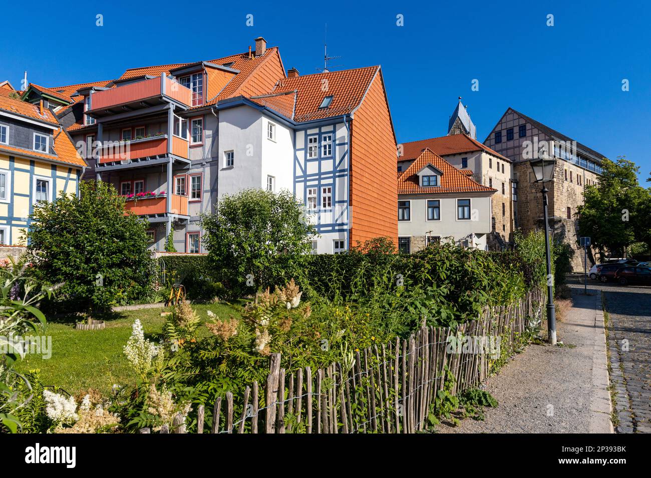 Bilder aus der Kreisstadt Halberstadt Harz Stockfoto