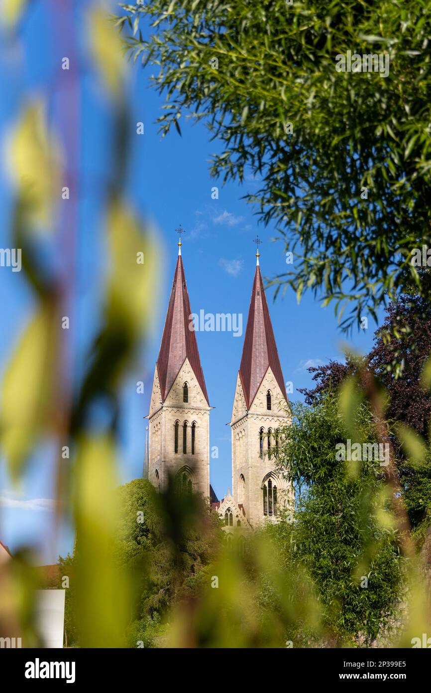 Bilder aus der Kreisstadt Halberstadt Harz Stockfoto