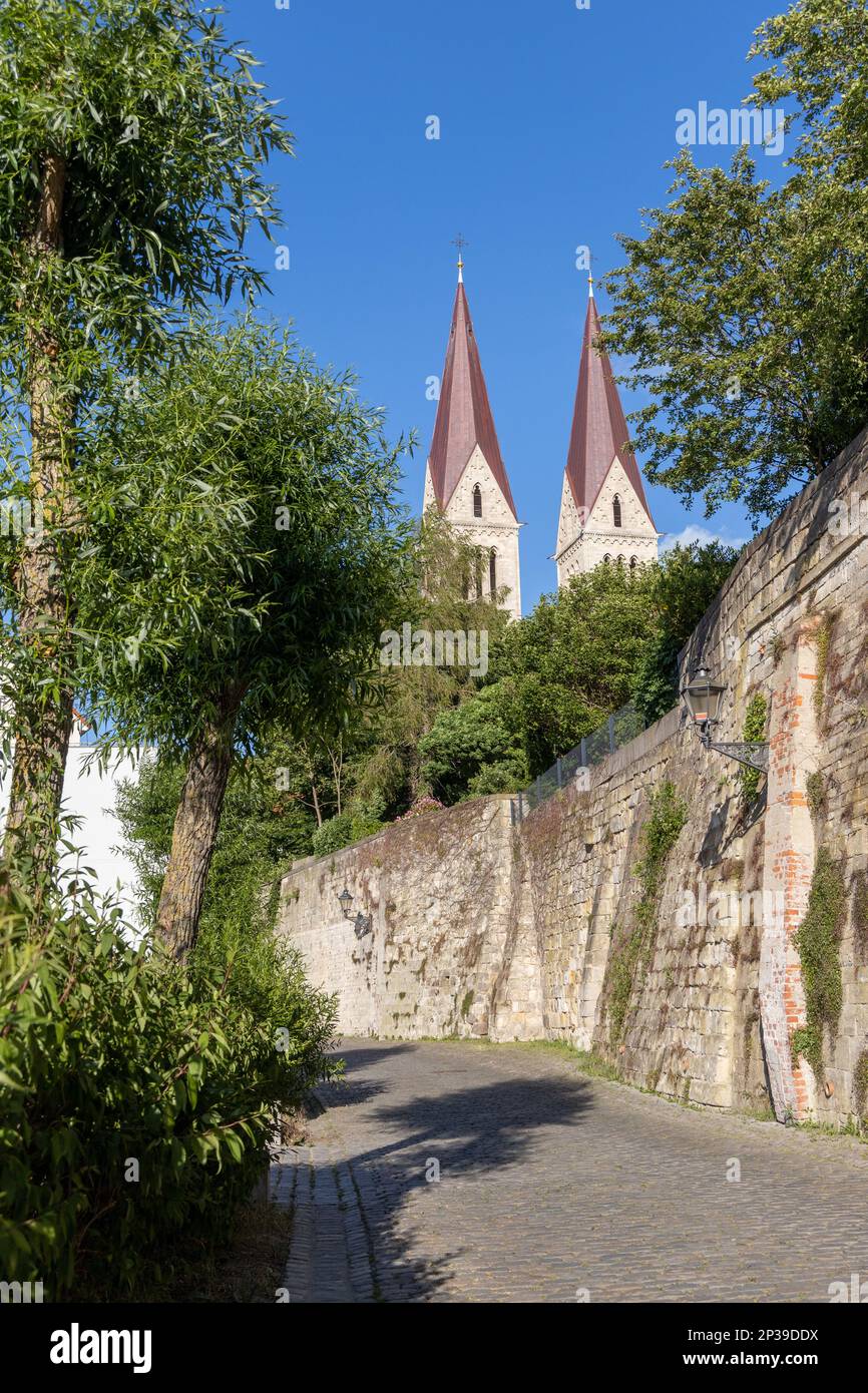 Bilder aus der Kreisstadt Halberstadt Harz Stockfoto