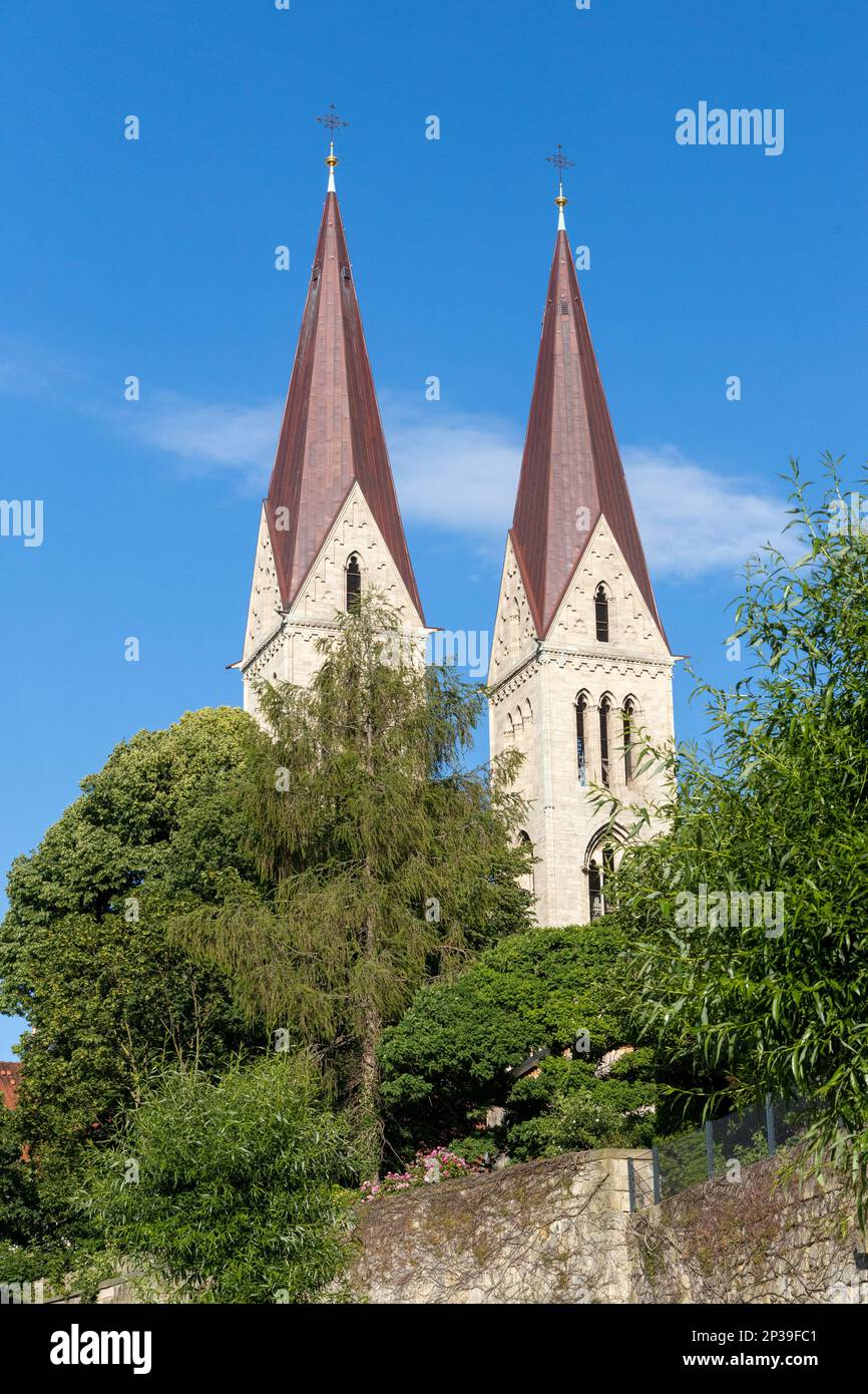 Bilder aus der Kreisstadt Halberstadt Harz Stockfoto