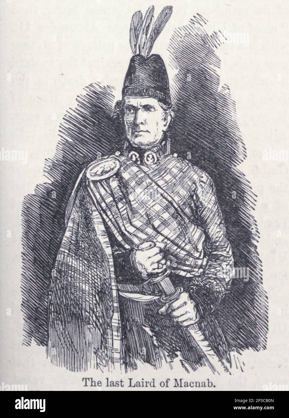 The Last Laird of Macnab, aus dem Buch " A history of the Scottish Highlands, Highland Clans and Highland Regiments " Band 2 von Maclauchlan, Thomas, 1816-1886; Wilson, John, 1785-1854; Keltie, John Scott, Sir, 1840-1927 Publication date 1875 Publisher Edinburgh ; London : A. Fullarton Stockfoto