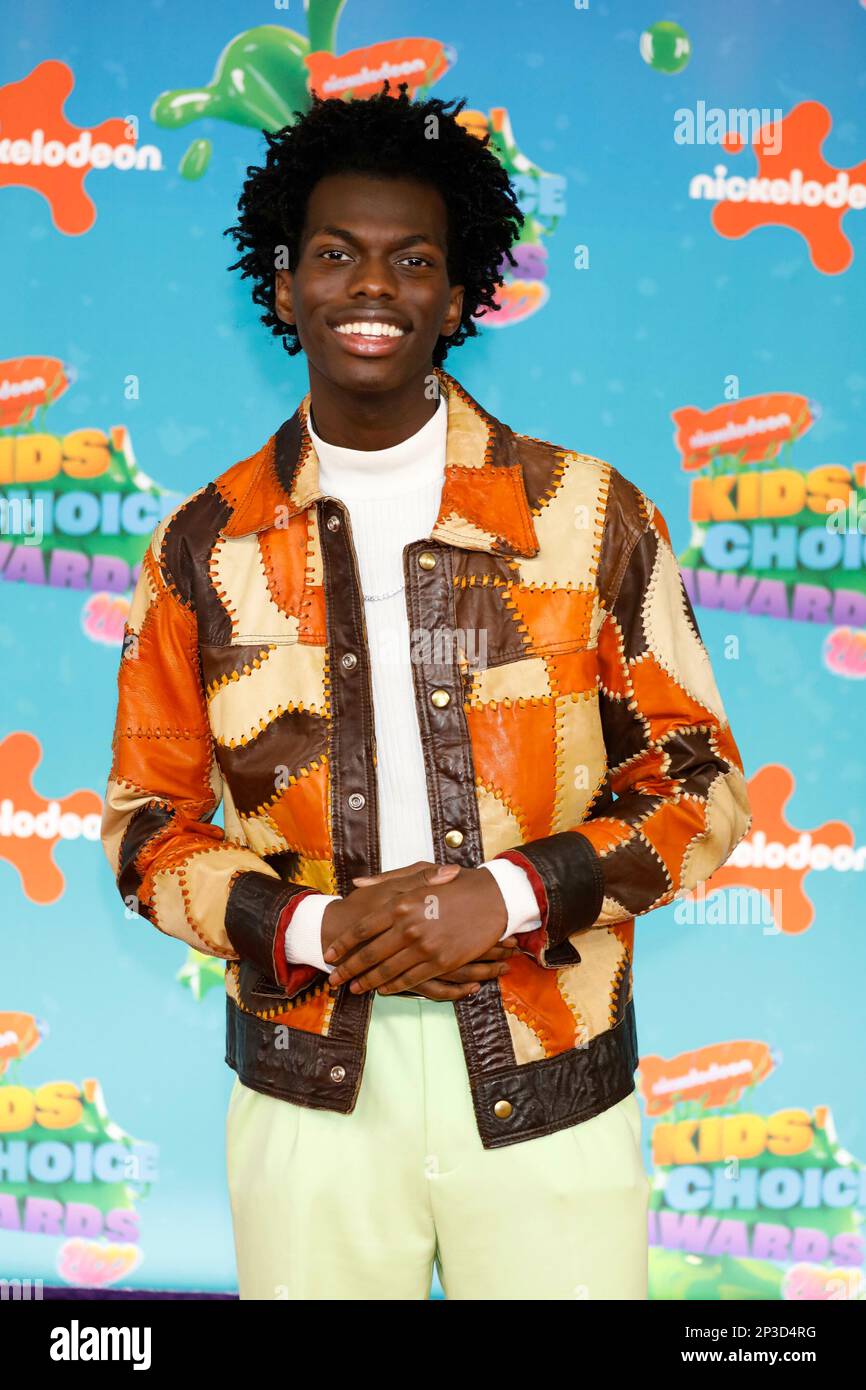 Tim Johnson jr. Findet am 04. März 2023 im Microsoft Theatre Los Angeles, USA, bei den Nickeodeon's Kids' Choice Awards 2023 statt. Stockfoto