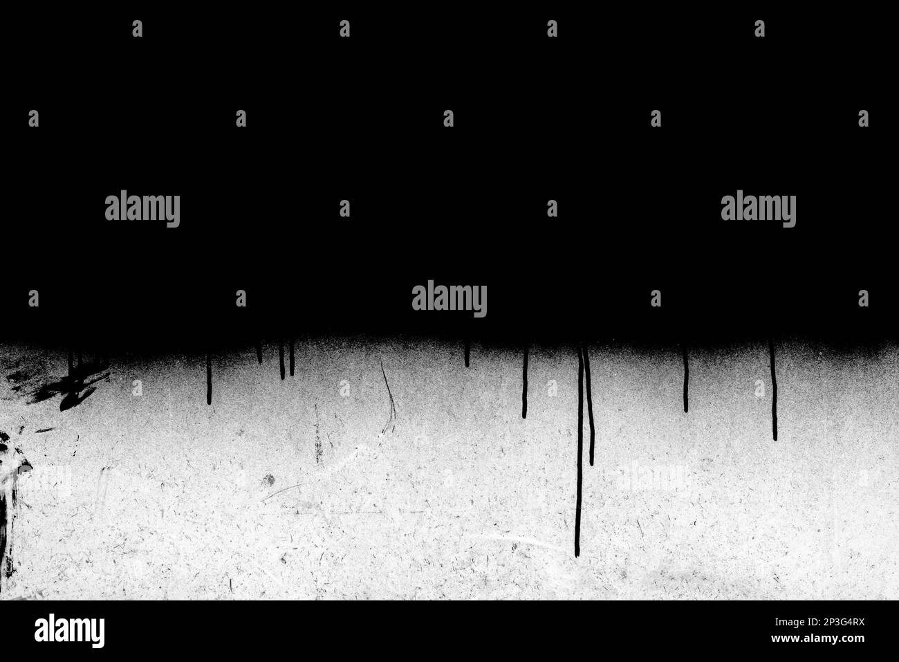 Grunge-Textur und Hintergrund, schwarzweißes Sprühmuster als Kopierbereich Stockfoto