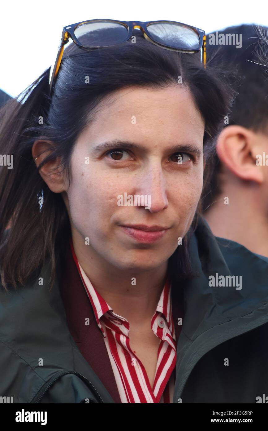 Elly Schlein Politica Stockfoto