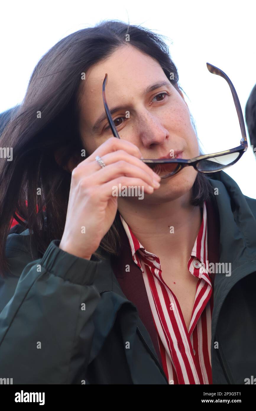Elly Schlein Politica Stockfoto