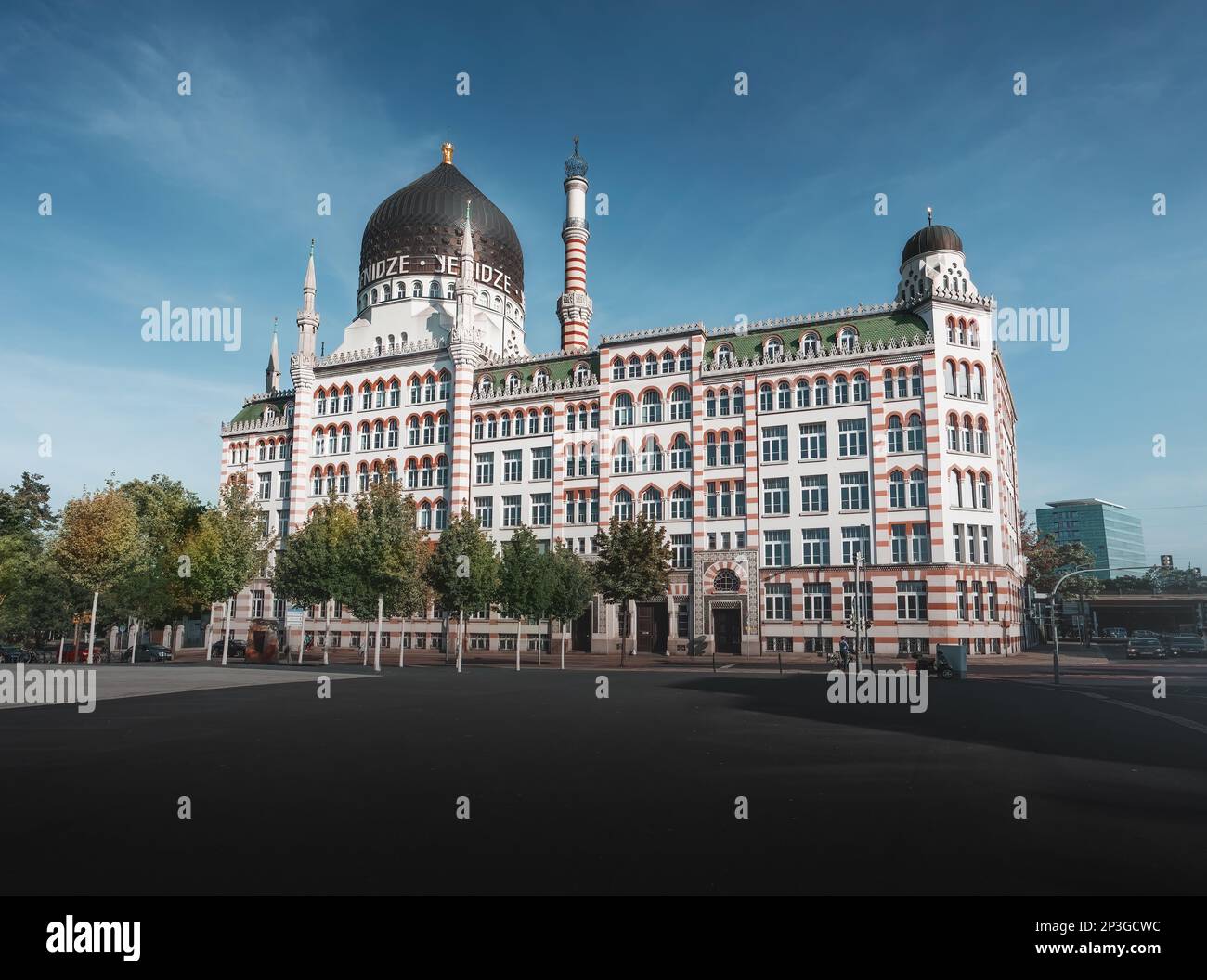 Yenidze, ehemaliges Zigarettenfabrikgebäude - Dresden, Soxony, Deutschland Stockfoto