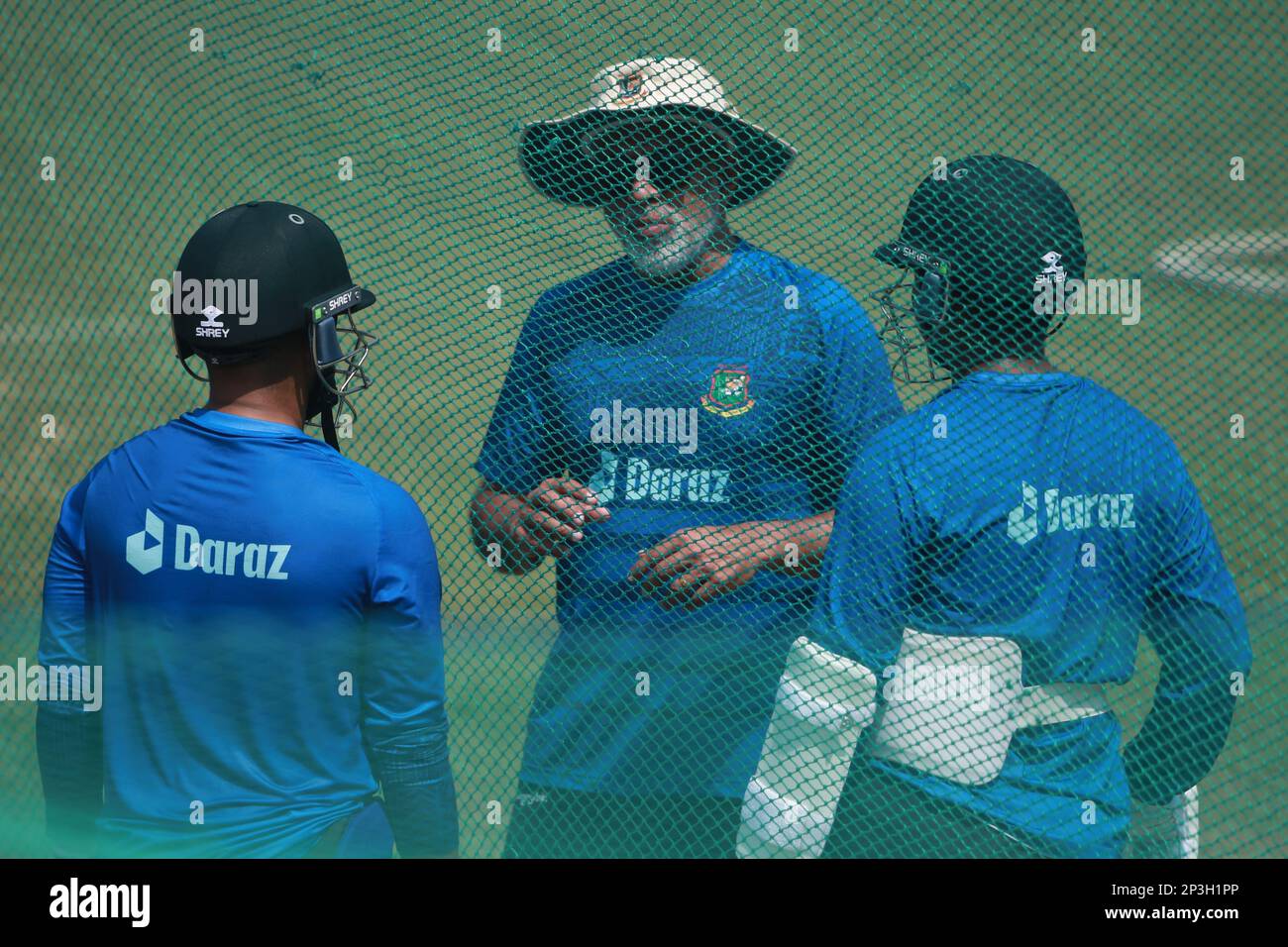 Das Bangladesh One Day International Cricket Team übt vor dem dritten