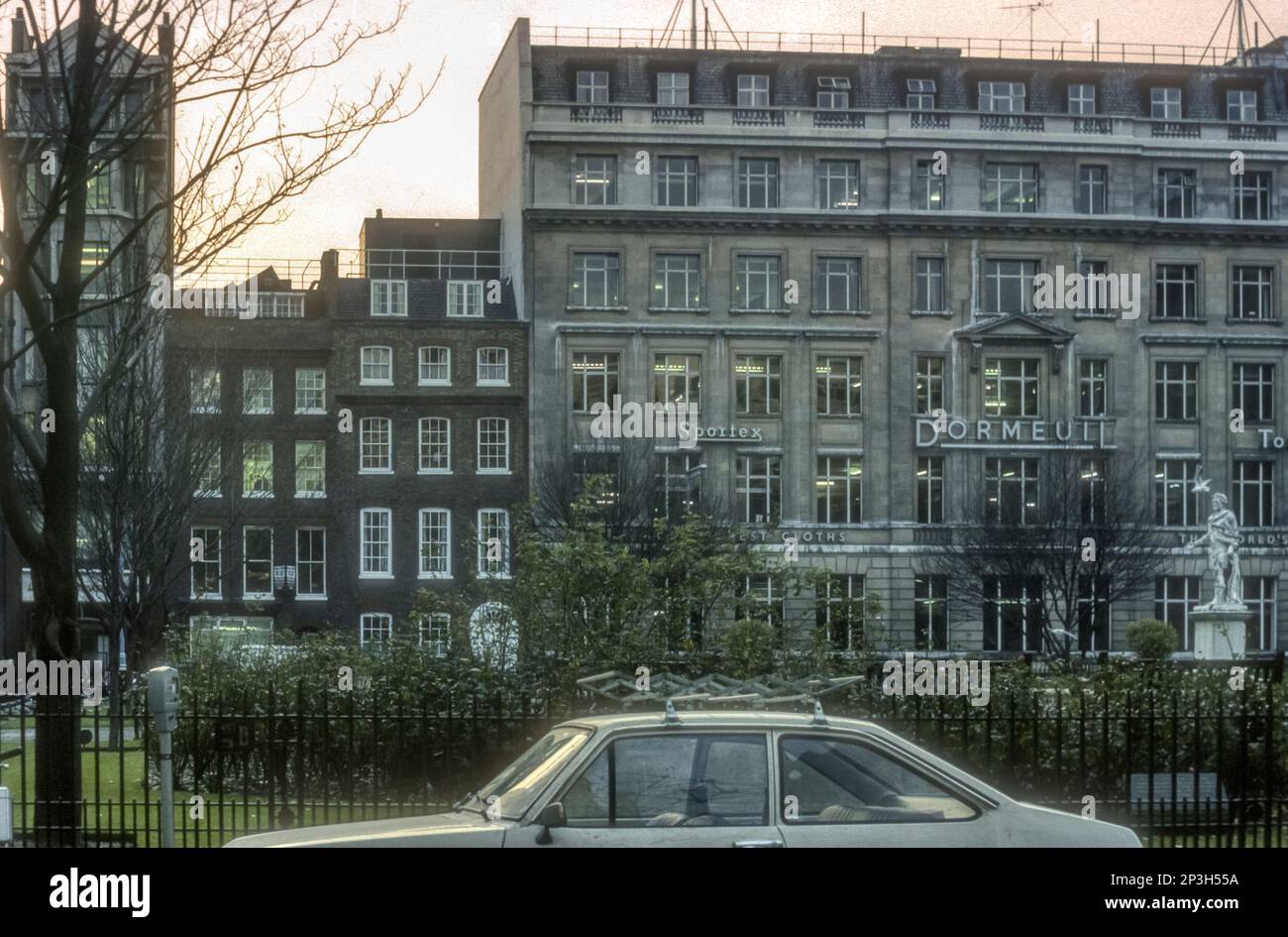 1976 Archivfoto des Goldenen Platzes in Soho. Stockfoto