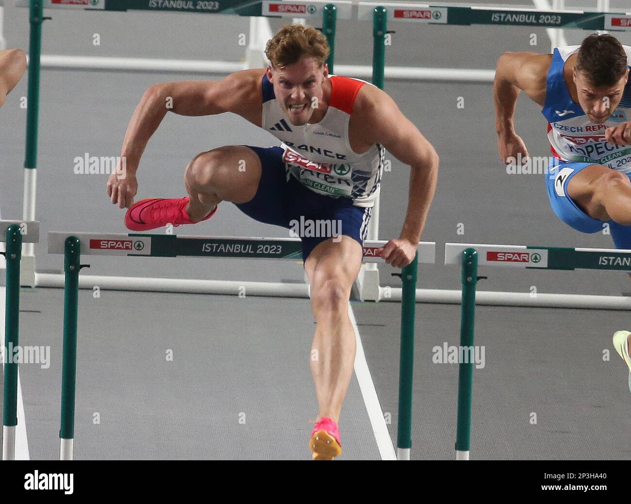 Istanbul, Türkei. 05. März 2023. Kevin Mayer von Frankreich anlässlich der europäischen Leichtathletik-Hallenmeisterschaft 2023 am 5. März 2023 in der Atakoy Arena in Istanbul, Türkei - Foto Laurent Lairys/ABACAPRESS.COM Kredit: Abaca Press/Alamy Live News Stockfoto