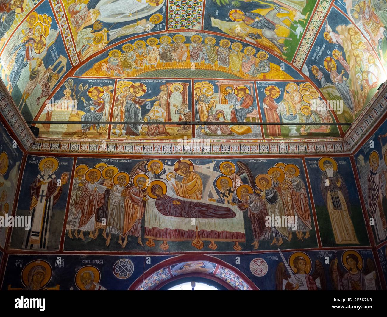St. Nikolakirche Fresko, Ulcinj Stockfoto
