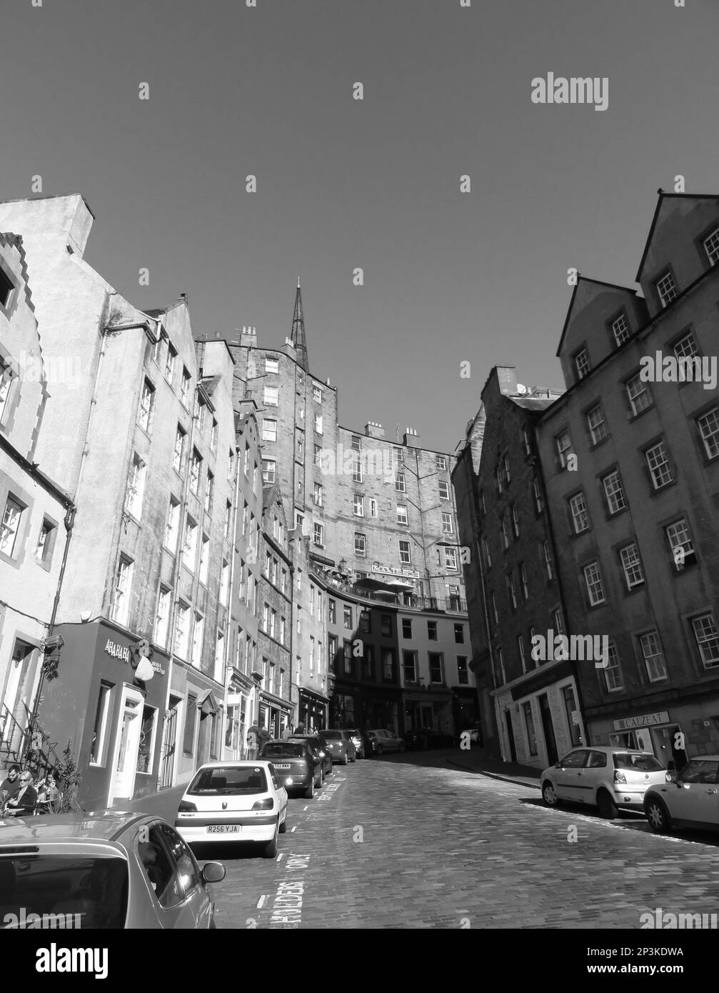 Candlemakers Row Edinburgh Stockfoto
