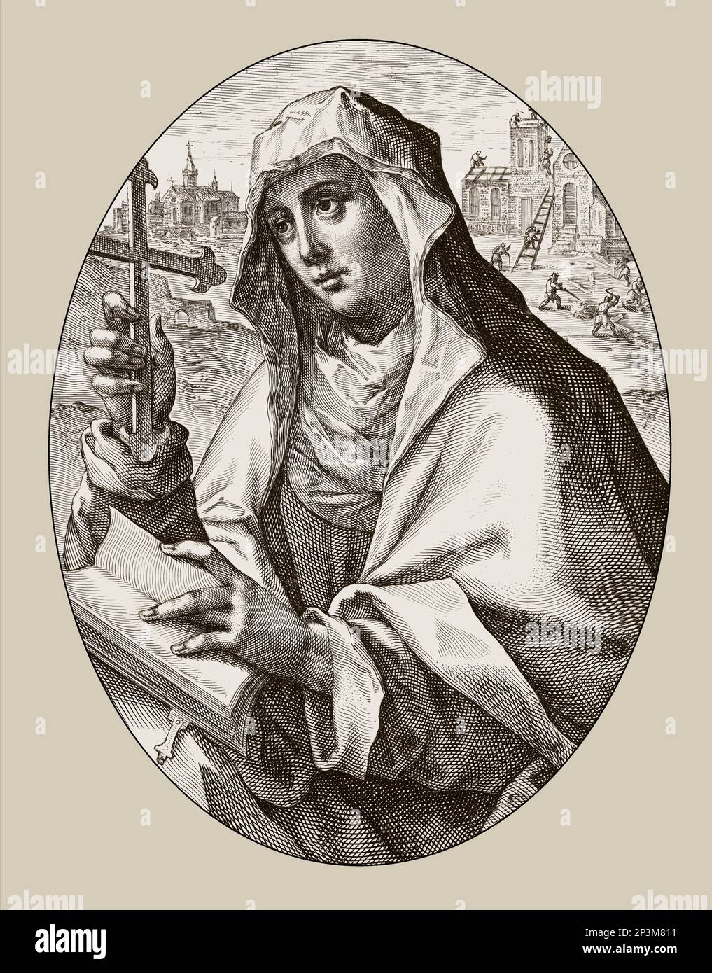 Bridget von Schweden, St. Birgitta, c. 1303 – 1373 Stockfoto