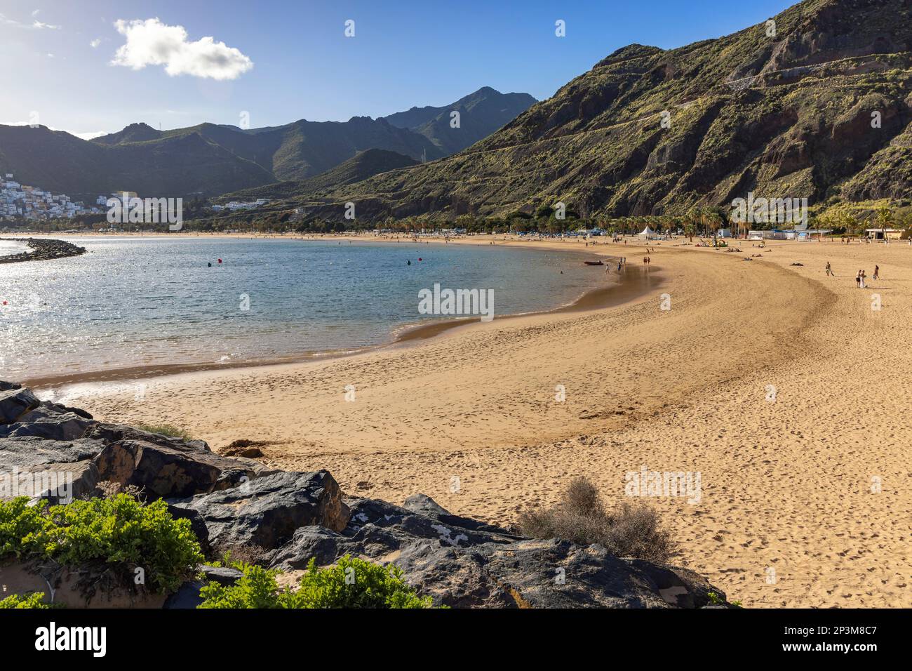 Der Strand in Playa de Las Teresitas in Santa Cruz de Teneriffa, Teneriffa, Kanarische Inseln Stockfoto