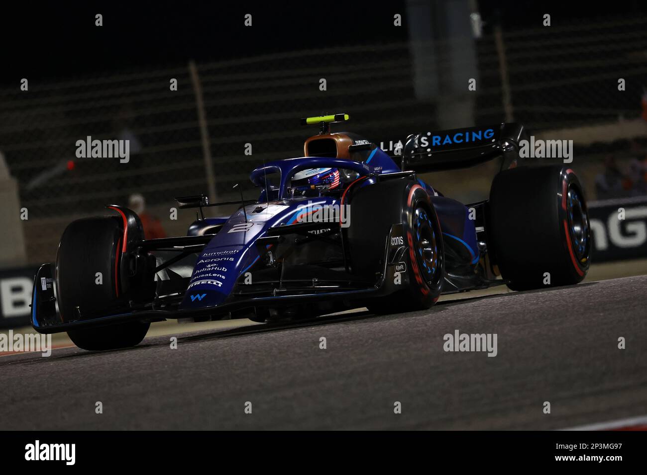 Logan SarSergeant (USA) Williams Racing FW45. Formel-1-Weltmeisterschaft, Rd 1, Bahrain Grand Prix, Sonntag, 5. März 2023. Sakhir, Bahrain. Stockfoto