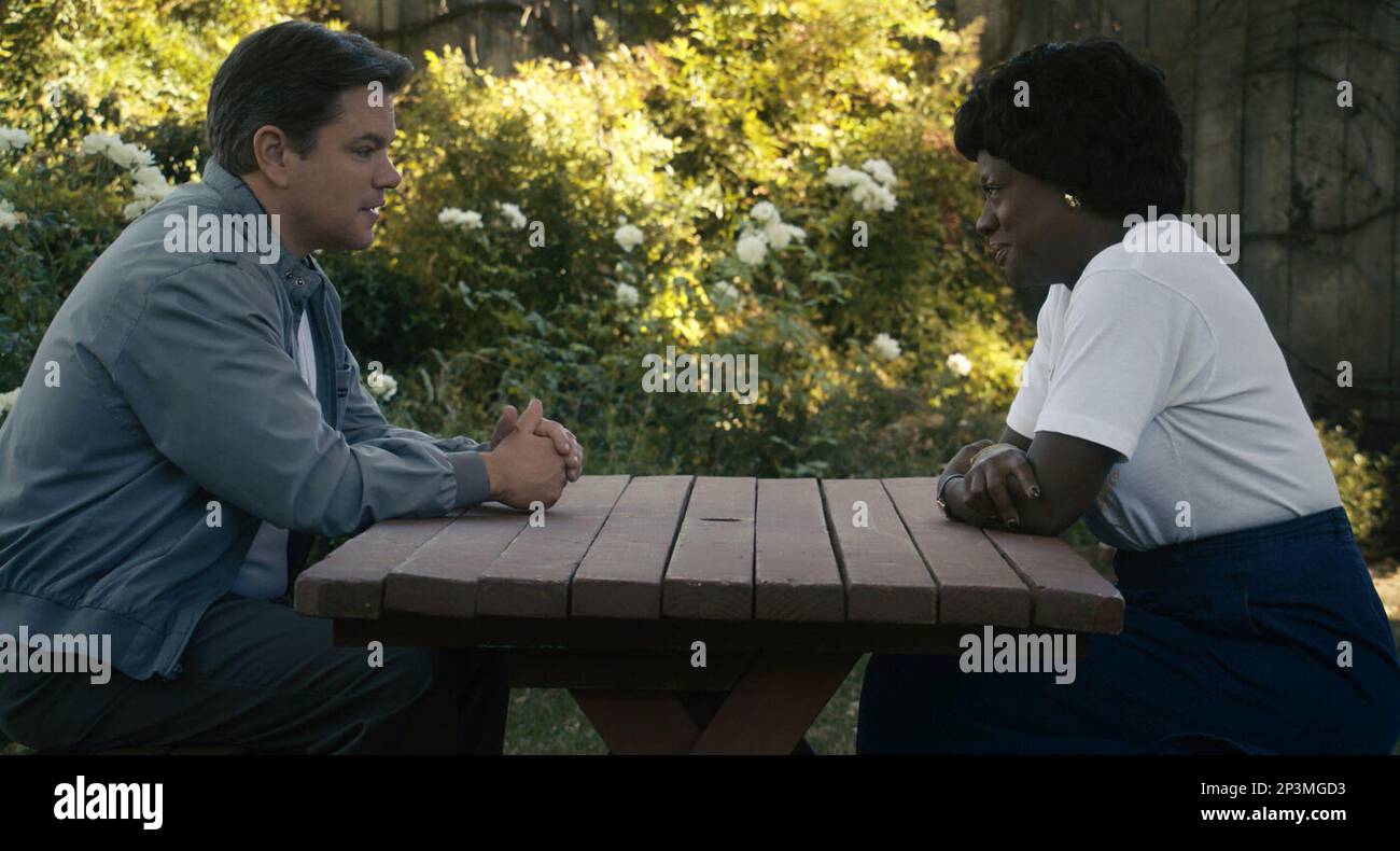 Air ist ein bevorstehender amerikanischer Biografiefilm, Regie Ben Affleck, geschrieben von Alex Convery. Die Filmstars Matt Damon, Affleck, Jason Bateman, Chris Messina, Marlon Wayans, Chris Tucker und Viola Davis. Dieses Foto ist nur zur redaktionellen Verwendung bestimmt und ist das Urheberrecht des Filmunternehmens und/oder des von dem Film- oder Produktionsunternehmen zugewiesenen Fotografen und darf nur durch Veröffentlichungen in Verbindung mit der Werbung für den oben genannten Film reproduziert werden. Eine obligatorische Gutschrift für die Filmgesellschaft ist erforderlich. Dem Fotografen sollte ebenfalls eine Gutschrift gutgeschrieben werden, wenn er bekannt ist. Stockfoto