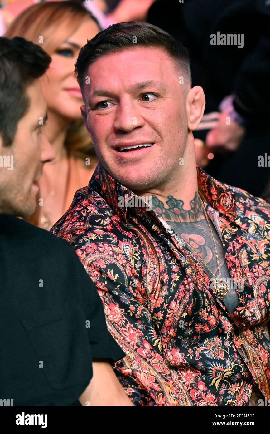 Conor McGregor attends a UFC 285 mixed martial arts event Saturday, March 4, 2023, in Las Vegas