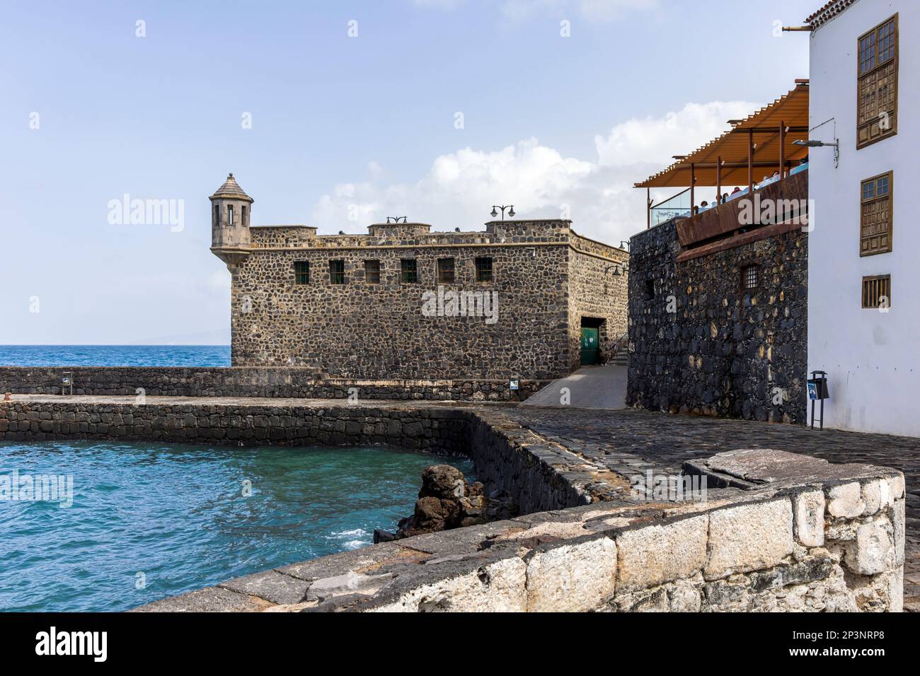 Fort Bateria de Santa Barbara in Puerto de la Cruz, Teneriffa, Kanarische Inseln, Spanien. Stockfoto