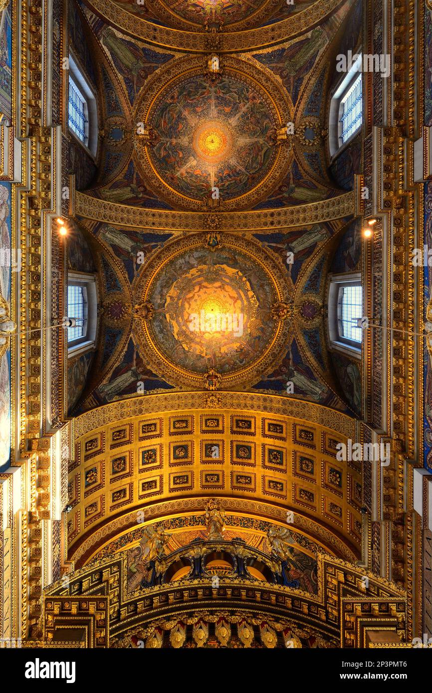 Die Decke der St Paul's Cathedral, London Stockfoto