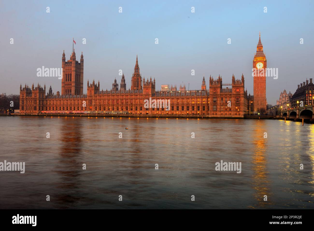 Die Häuser des Parlaments, London Stockfoto