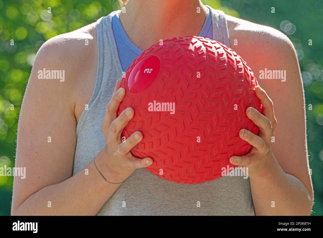 Accessoires für das Sporttraining und Gymnastik, um fit zu bleiben Stockfoto