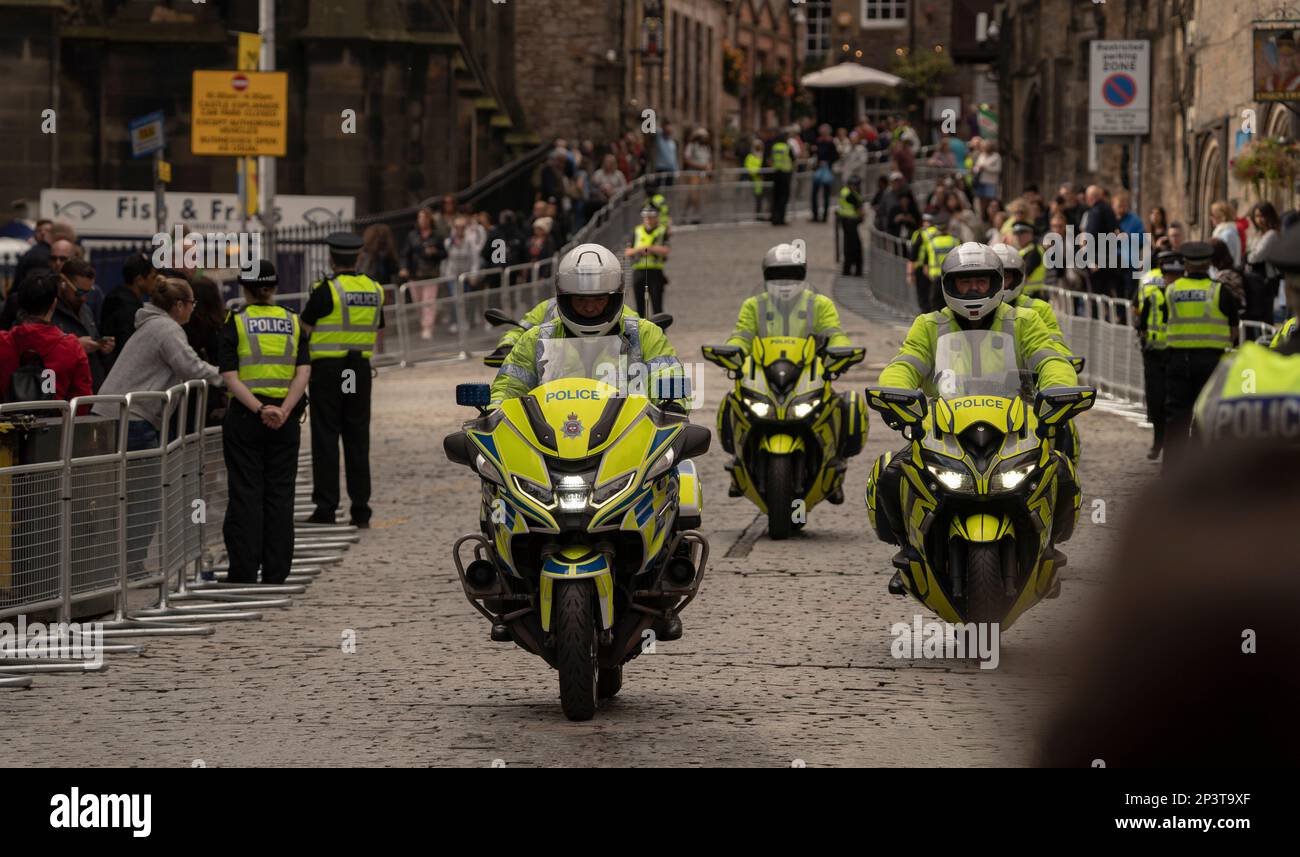 Während der Lügen im Staat Königin Elizabeth II. In Edinburgh, Schottland. Stockfoto
