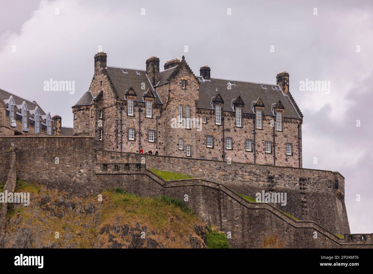 EDINBURGH, SCHOTTLAND, EUROPA - Edinburgh Castle, on Castle Rock. Stockfoto