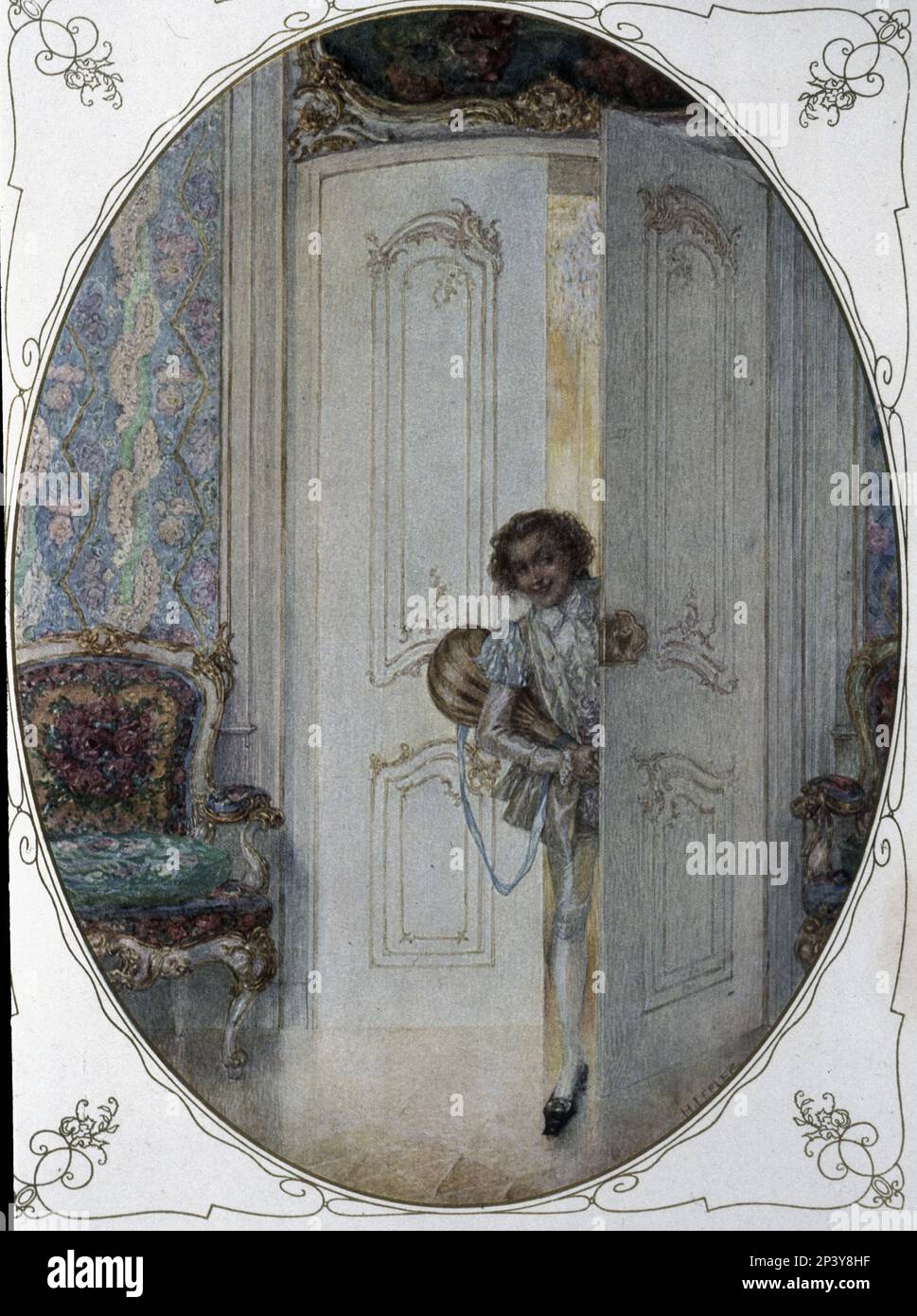 Szene aus dem Werk „die Hochzeiten des Figaro“ von W. A. Mozart aus dem Jahr 1786 (1910). Stockfoto