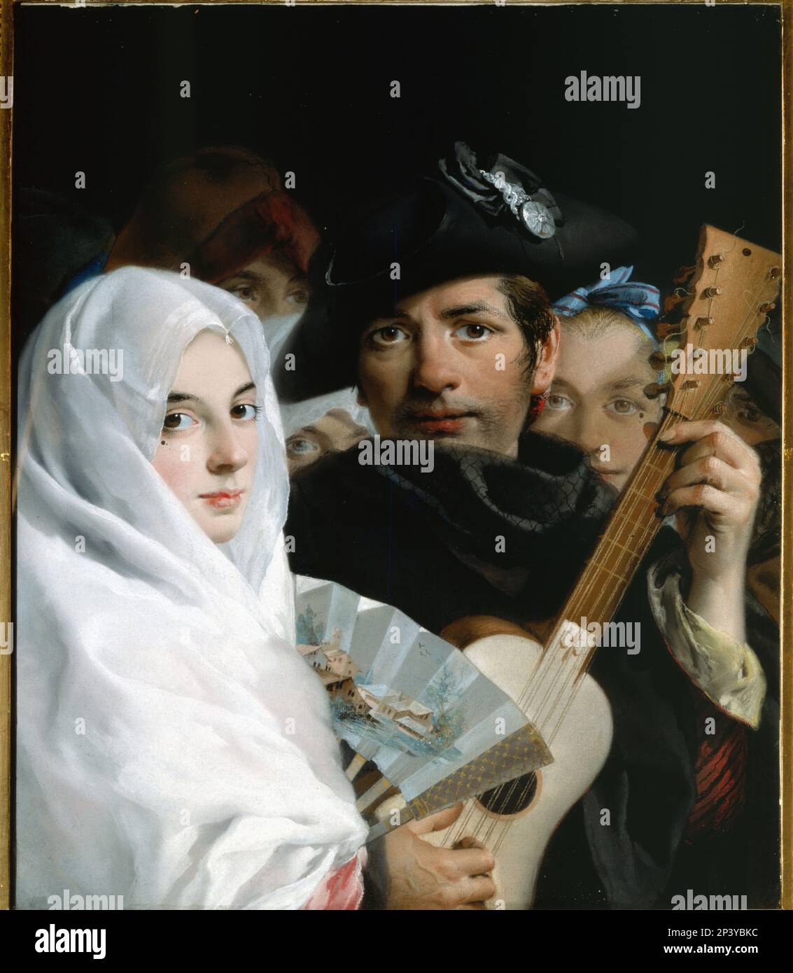 "Ein Paar madrilenische Majos", 18. Jahrhundert. Stockfoto