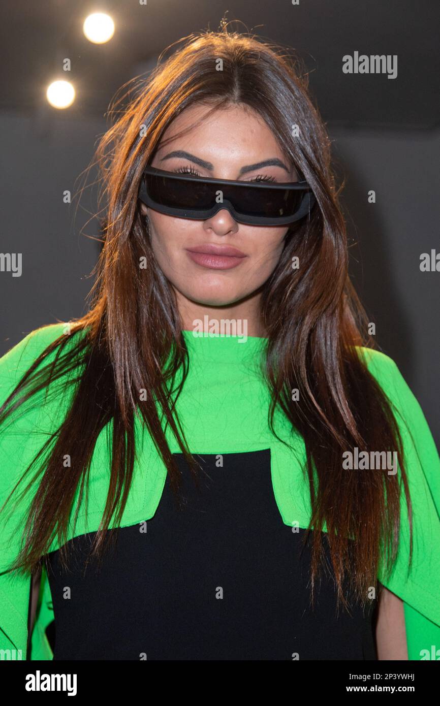 Paris, Frankreich. 05. März 2023. Carolina Stramare nimmt am 05. März 2023 im Rahmen der Paris Fashion Week in Paris an der Pierre Cardin Womenswear Herbst 2023-2024 Teil. Foto: Aurore Marechal/ABACAPRESS.COM Kredit: Abaca Press/Alamy Live News Stockfoto