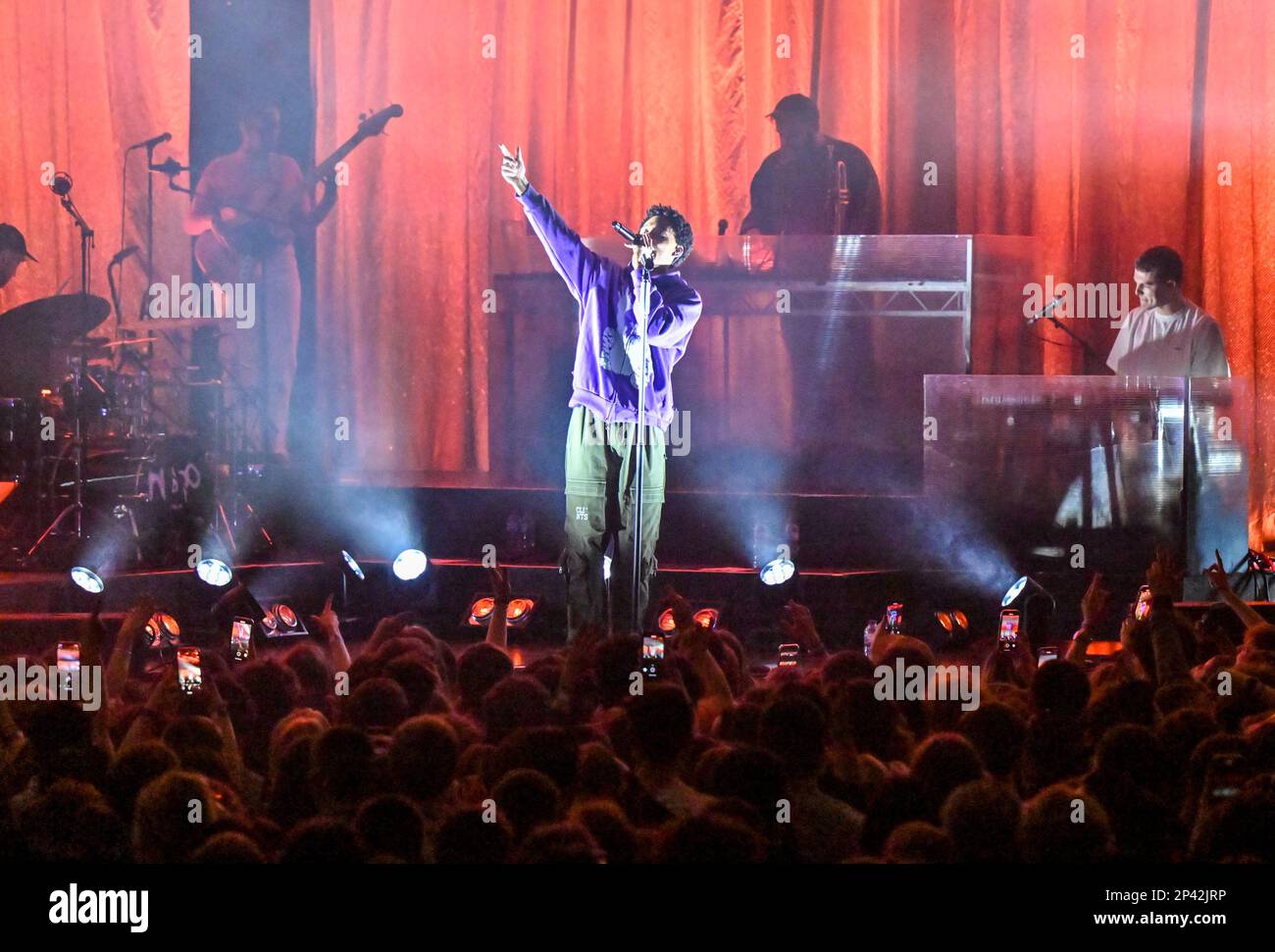 Brighton, Großbritannien. 05. März 2023. Brighton, East Sussex, UK, am 05. März 2023. Loyle Carner während seines neuen Albums „Hugo“ im Brightom Dome, Brighton, East Sussex UK. Kredit: Francis Knight/Alamy Live News Stockfoto