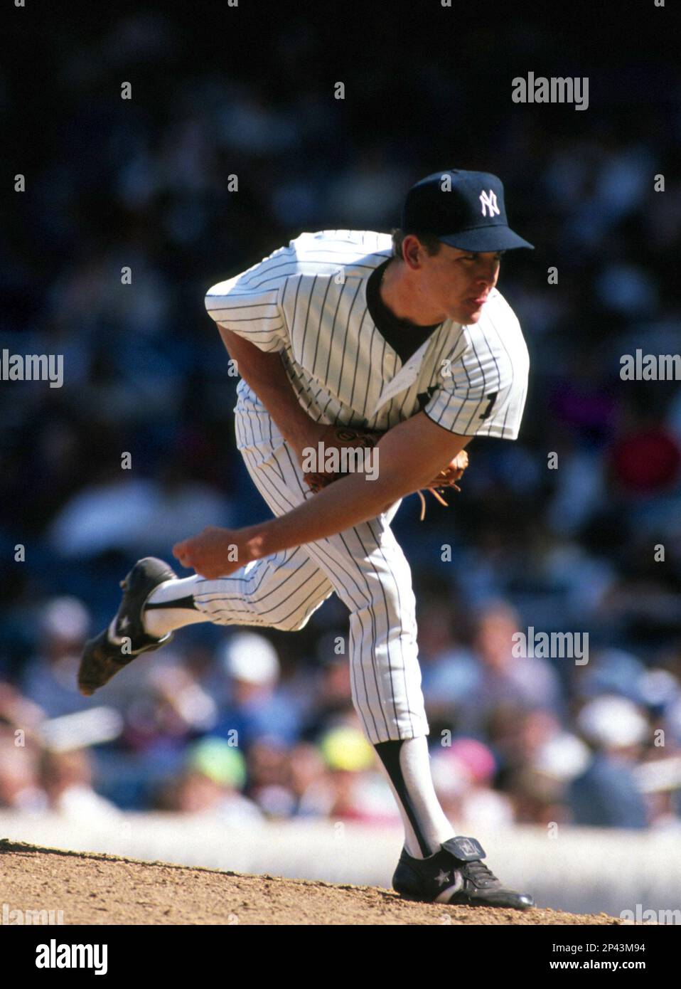 FILE: Dave Righetti of the New York Yankees. (Sportswire via AP Images) Stockfoto